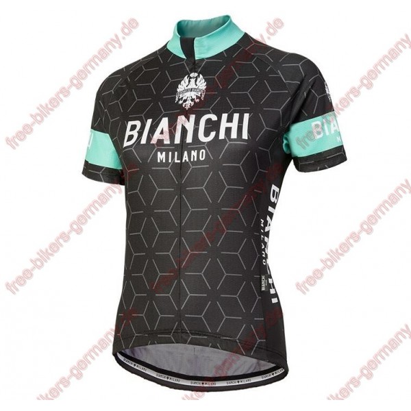 Profiteam 2018 Bianchi Milano Nevola schwarz Damen Trikot Kurzarm