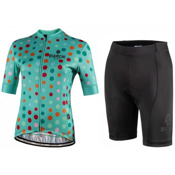 Fahrradbekleidung Radsport 2020 Damen BIANCHI MILANO Silis Radbekleidung Satz Trikot Kurzarm+Fahrradhose Set Out