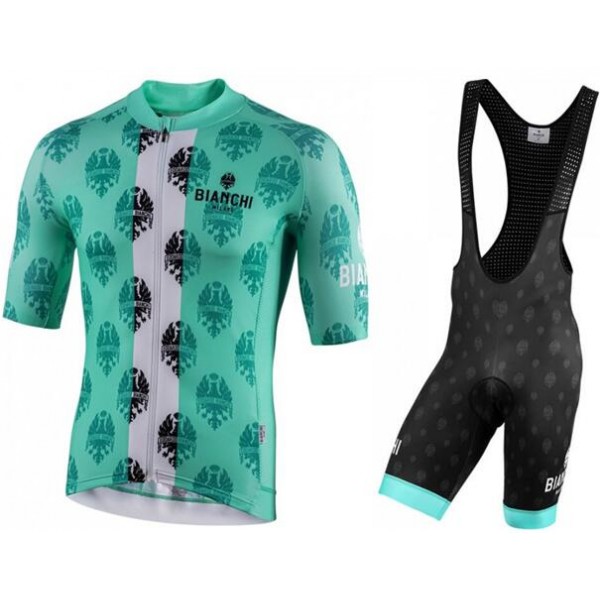 Fahrradbekleidung Radsport 2020 BIANCHI MILANO Roncaccio Trikot Kurzarm Outlet+Palizzi Trägerhosen 