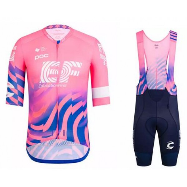 Fahrradbekleidung Radsport 2020 EF Education First Radbekleidung Satz Trikot Kurzarm+Trägerhosen Se