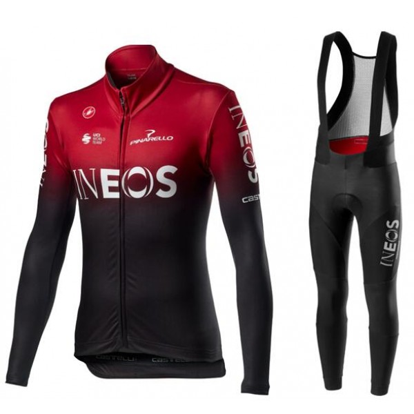 Fahrradbekleidung Radsport 2020 TEAM INEOS Trikot Langarm+ Trägerh