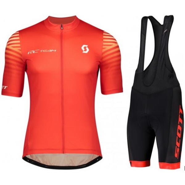 Fahrradbekleidung Radsport 2020 SCOTT RC TEAM 10 Radbekleidung Satz Trikot Kurzarm+Trägerhosen Set Ou