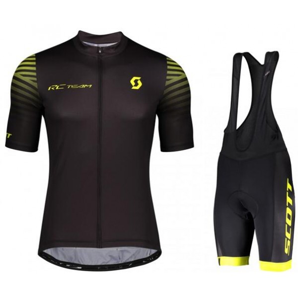 Fahrradbekleidung Radsport 2020 SCOTT RC TEAM 10 Radbekleidung Satz Trikot Kurzarm+Trägerhosen Set Outlet
