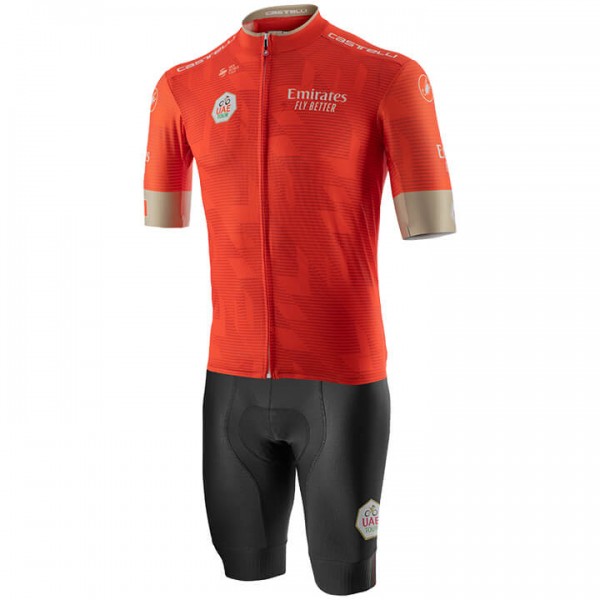 Fahrradbekleidung Radsport 2020 UAE Tour Radbekleidung Satz Trikot Kurzarm+Fahrradhose Set Outle