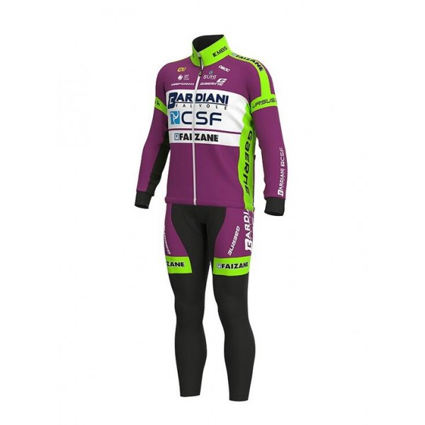 Fahrradbekleidung Radsport 2020 BARDIANI CSF FAIZANE Set Radbekleidung Trikot Langarm+ Trägerhos