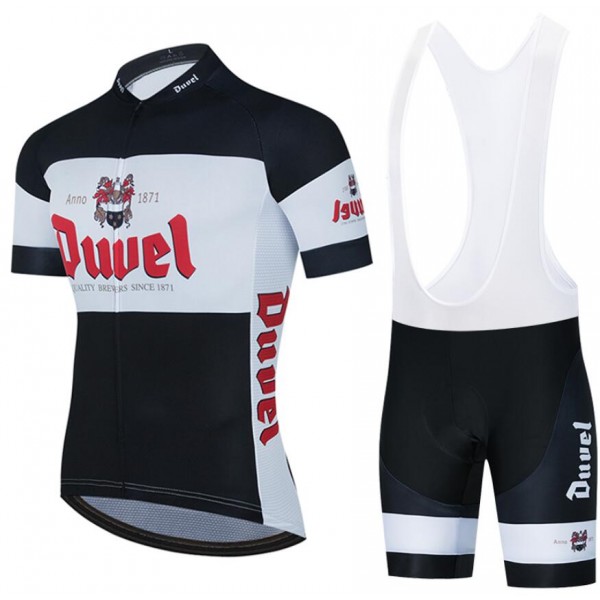 Fahrradbekleidung Radsport 2020 Duvel Beer Radbekleidung Satz Trikot Kurzarm+Trägerhosen Set Outlet Schwa