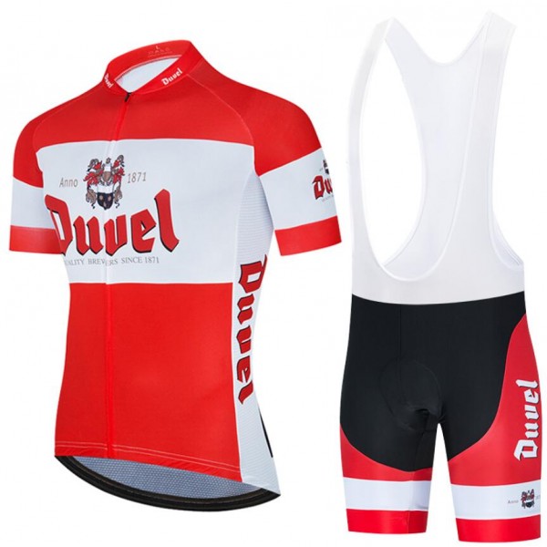 Fahrradbekleidung Radsport 2020 Duvel Beer Radbekleidung Satz Trikot Kurzarm+Trägerhosen Set Outlet r