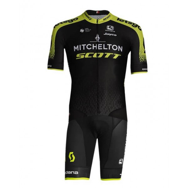 Fahrradbekleidung Radsport 2020 MITCHELTON SCOTT FRC Radbekleidung Satz Trikot Kurzarm+Trägerhosen Set Outl