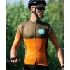 TIRANO Radtrikot kurzarm orange/olivgrün