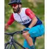 New Classica Radtrikot kurzarm blau/weiß