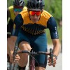 New Respect Radtrikot kurzarm blau/gelborange