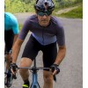 Ergo Fit Jersey Radtrikot kurzarm grau/blau