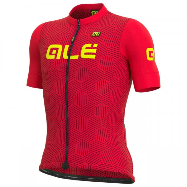 ALE CROSS Radtrikot kurzarm rot