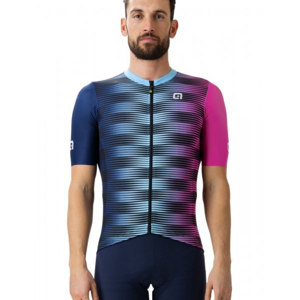 ALE DINAMICA Radtrikot kurzarm blau