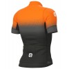 ALE GRADIENT Radtrikot kurzarm schwarz/neonorange