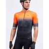 ALE GRADIENT Radtrikot kurzarm schwarz/neonorange