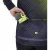 Übergröße ALE THORN Radtrikot langarm schwarz/neongelb