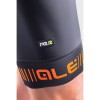 ALE STRADA Trägerhose kurz schwarz/orange