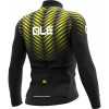 Übergröße ALE THORN Radtrikot langarm schwarz/neongelb