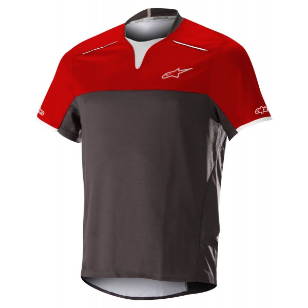 DROP PRO Radtrikot kurzarm MTB/Freeride black/red (schwarz/rot)