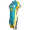 Astana 2010 Kurzarmtrikot mit kurzem Reißverschluss