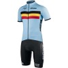 BELGIEN 2022 Radtrikot kurzarm (langer RV)-Radsport-National-Team