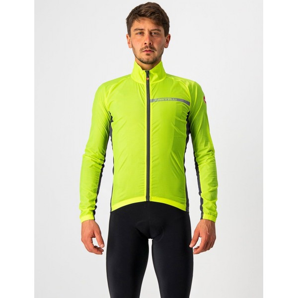 SQUADRA STRETCH JACKET-Fahrrad Windjacke neongelb