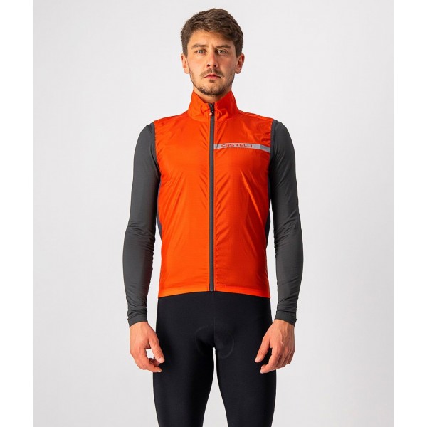 SQUADRA STRETCH VEST-Fahrradweste orange-rot