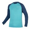 SINGLETRACK Radtrikot langarm MTB/Freeride blau