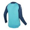 SINGLETRACK Radtrikot langarm MTB/Freeride blau