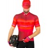 Virtual Texture Radtrikot kurzarm rot