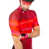 Virtual Texture Radtrikot kurzarm rot