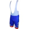 FRANCAISE DES JEUX (FDJ) 2016 Trägerhose blau B'TWIN Radsport-Profi-Team