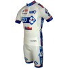 Trägerhose weiß-FRANCAISE DES JEUX (FDJ)-BIG MAT 2012 Radsport-Profi-Team