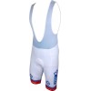 FRANCAISE DES JEUX (FDJ) 2016 Trägerhose weiß B'TWIN Radsport-Profi-Team