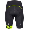 B30 Radhose kurz schwarz/neongelb