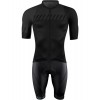 FASHION Radsport-Set (Radtrikot langer RV+Trägerhose) schwarz