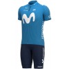 MOVISTAR 2021 Radtrikot kurzarm (langer RV)-ALE Radsport-Profi-Team