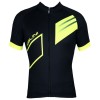 Radsport-Set (Radtrikot Blade Jersey+Trägerhose Fireball) schwarz/neongelb