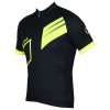 Radsport-Set (Radtrikot Blade Jersey+Trägerhose Fireball) schwarz/neongelb