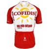 Cofidis 2008 Kurzarmtrikot mit kurzem Reißverschluss