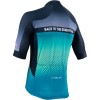 Denver Jersey Radtrikot kurzarm blau/türkis