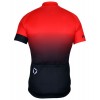 Übergröße Descent Jersey Radtrikot kurzarm schwarz/rot
