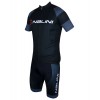 Radsport-Set (Radtrikot RUGBY+Trägerhose FIREBALL) schwarz