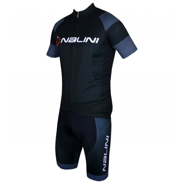 Radsport-Set (Radtrikot RUGBY+Trägerhose FIREBALL) schwarz