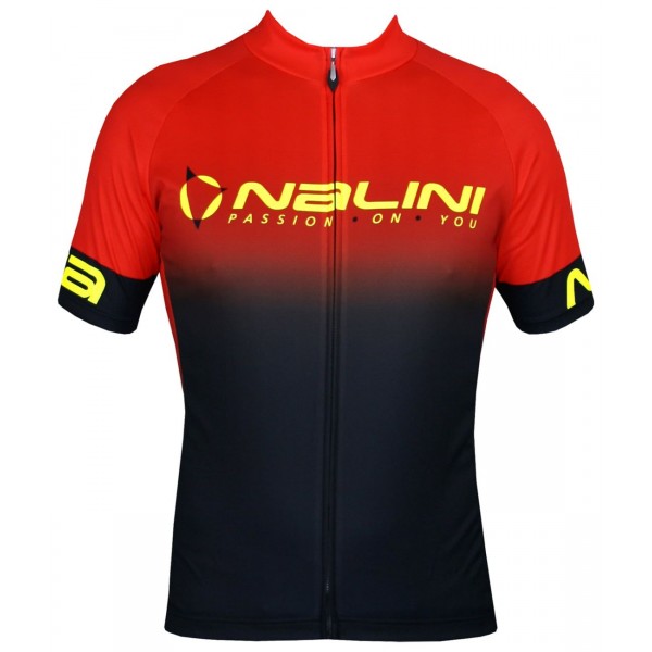 Horizon Jersey Radtrikot kurzarm schwarz/orangerot