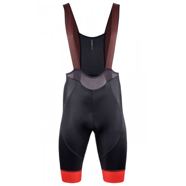 New Color Bib Short Trägerhose kurz schwarz/rot