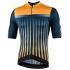 New Respect Radtrikot kurzarm blau/gelborange