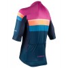 New Speed Radtrikot kurzarm blau/orange/magenta