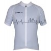 Übergröße Pulse Jersey Radtrikot kurzarm weiß